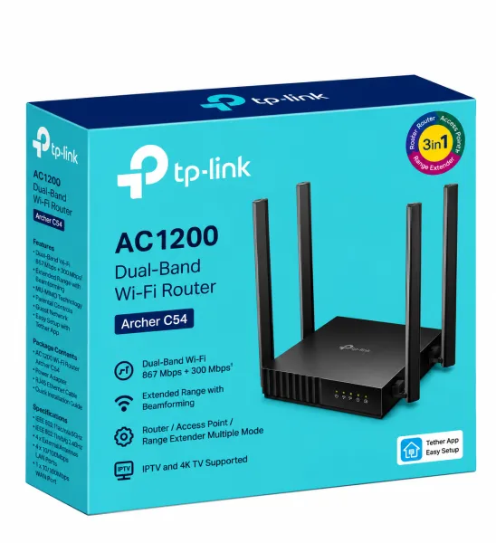 Router 4 Antena TP-LINK Archer C54  AC1200